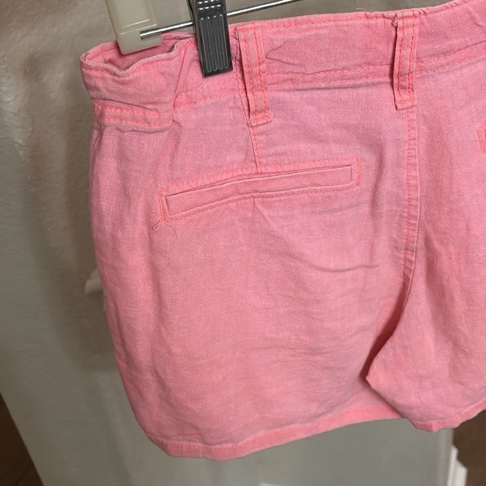 Old Navy lotus orange linen shorts 3.25”size 16
